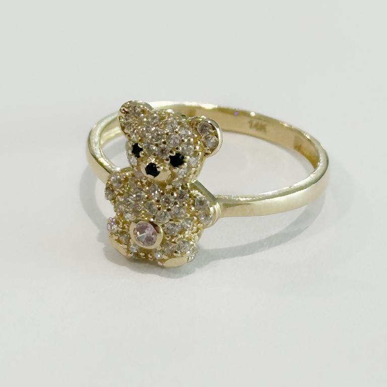 Anillo de osito oro14k